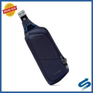 Secure Crossbody Sling Bag with Lockable Zippers RFID Pocket Travel